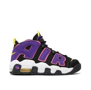 NIKE AIR MORE UPTEMPO BLACK PURPLE YELLOW WOMEN'S SIZE 7